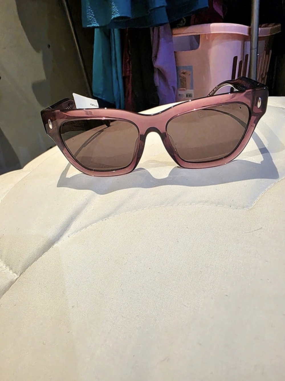 Tory Burch Kira Rectangle Sunglasses Purple Sunglasses